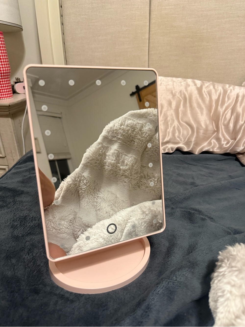 Pink led mirror